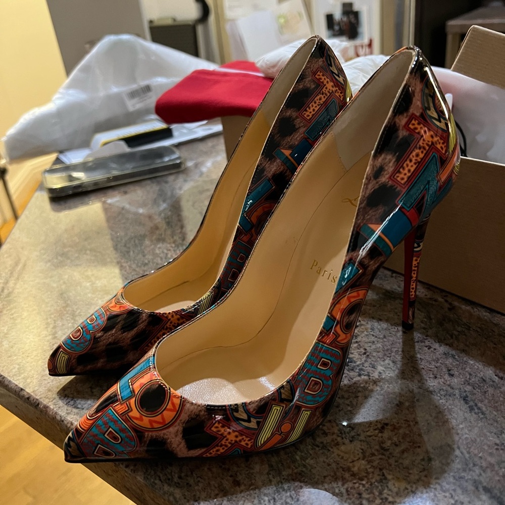 Limited edition Pigalle Follies Logo Leopard Pump by Christian Louboutin